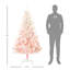 Arbre de Noël artificiel épinette non éclairé avec branches et pointes réalistes, rose-1676657423