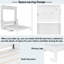 Lit escamotable avec bureau, lumières à DEL et station de charge USB-198136590