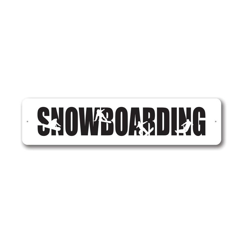Panneau en aluminium pour planche à neige, H 4 po x l 18 po x P 0,04 po