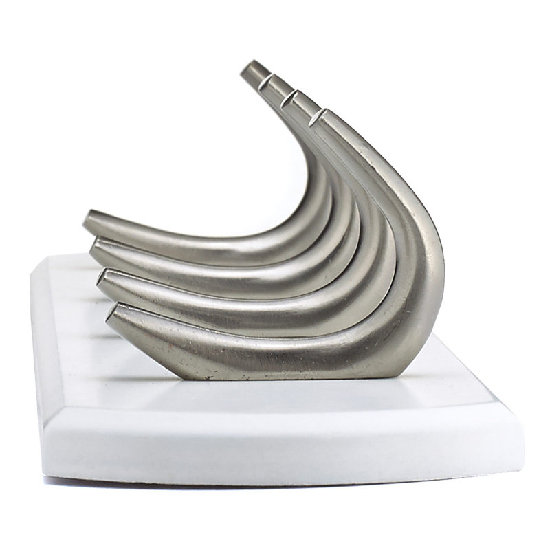 Porte-manteau mural contemporain, Blanc / Chrome