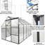 Serre en polycarbonate de 6 x 10 pi avec système de ventilation pour la saison de croissance des plantes d'intérieur-117994297