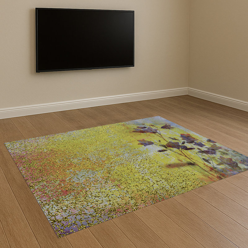 Floral Area Rug, Runner 70 x 140 cm