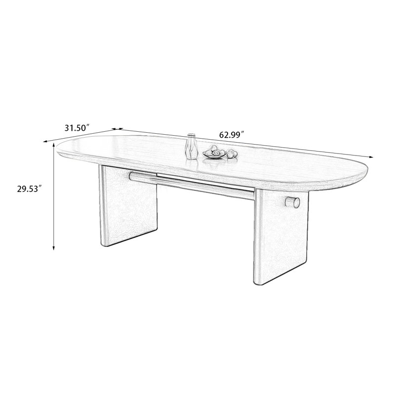 Table de salle à manger 78,74 po, H 29,53 po x L 62,99 po x l 31,5 po, Noir, noir, noir, noir