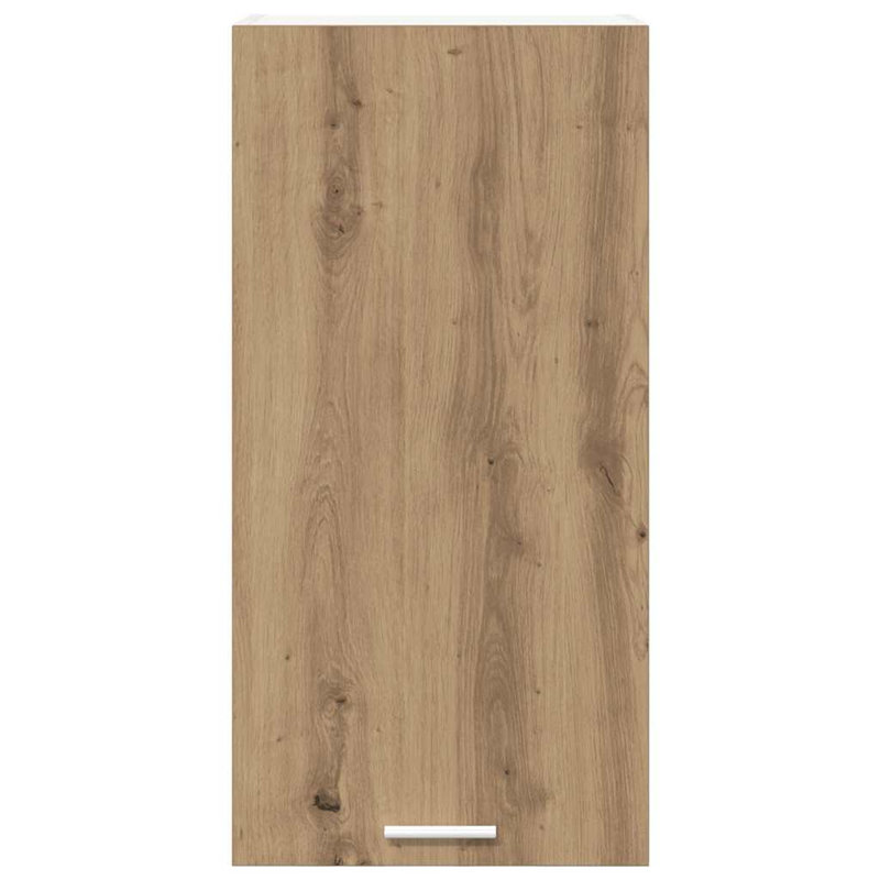 Vidaxl Hanging Cabinet Riga Artisan Oak And White 40 X 31 X 80 Cm, 80cm H x 40cm W x 31cm D, Artisan Oak/White