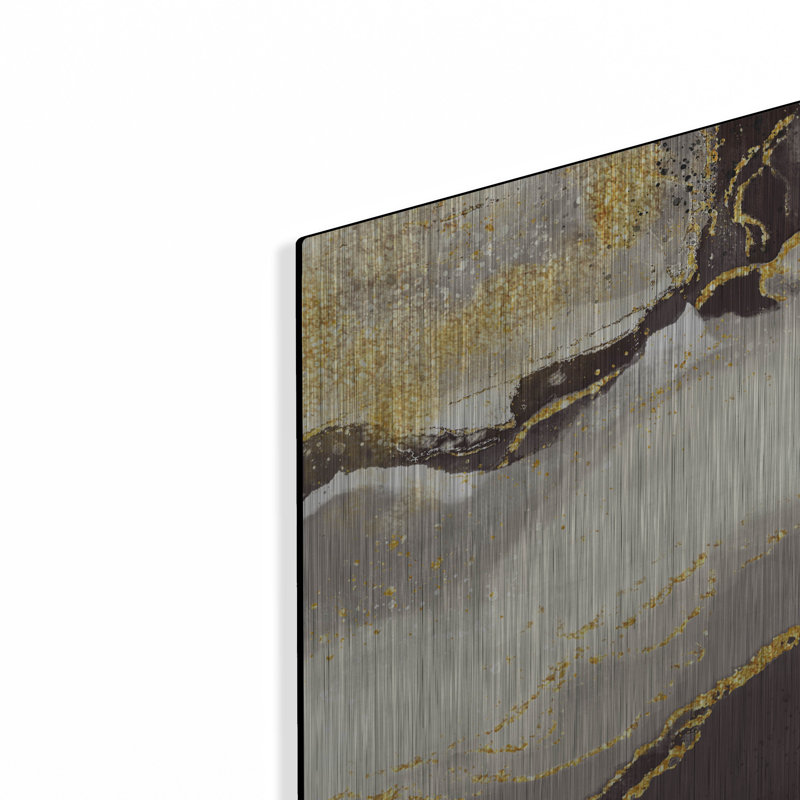«Bisque Glimmer» par Delores Naskrent, art mural en métal, H 24 po x l 36 po
