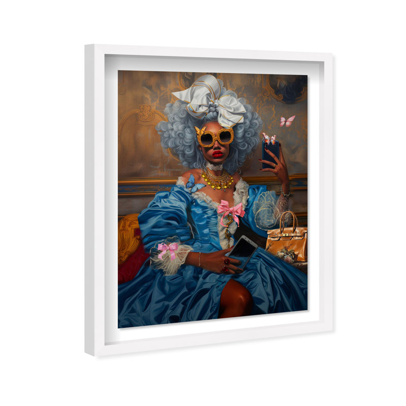 French Empress Issa Canvas People Print by Oliver Gal, 37.5"H x 31.5"W, White Frame