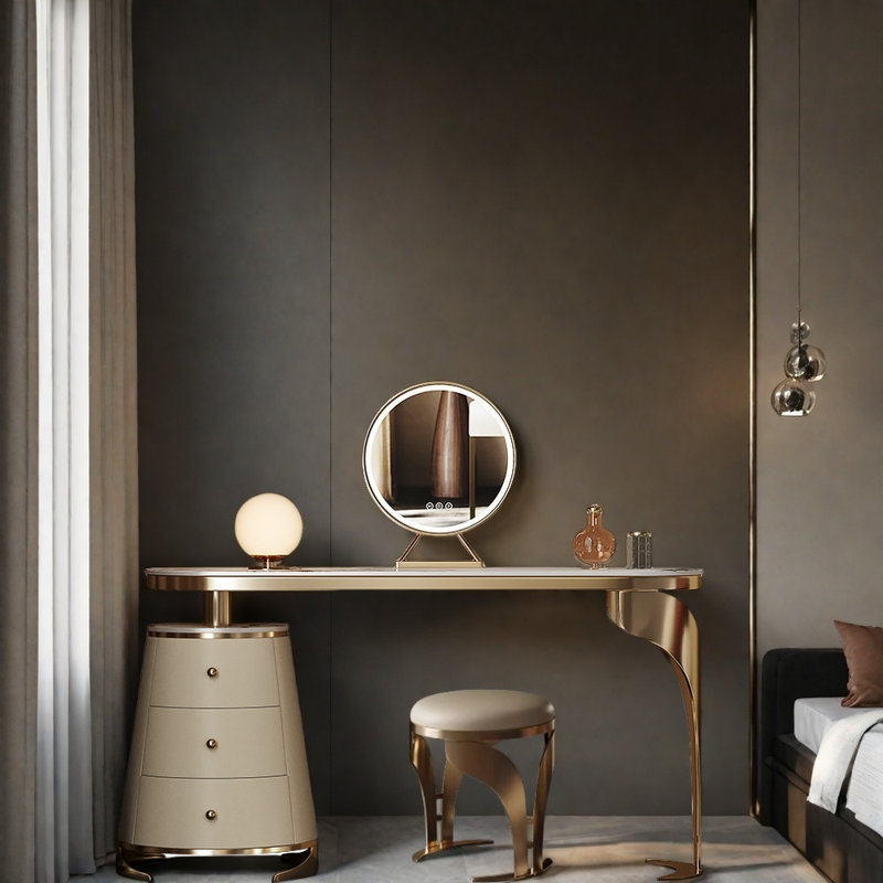 Simple Bedroom Stainless Steel Vanity