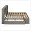 Structure de lit en pin massif avec rangement spacieux, fabrication durable et tablettes intégrées pour les chambres modernes-229170472-229170474