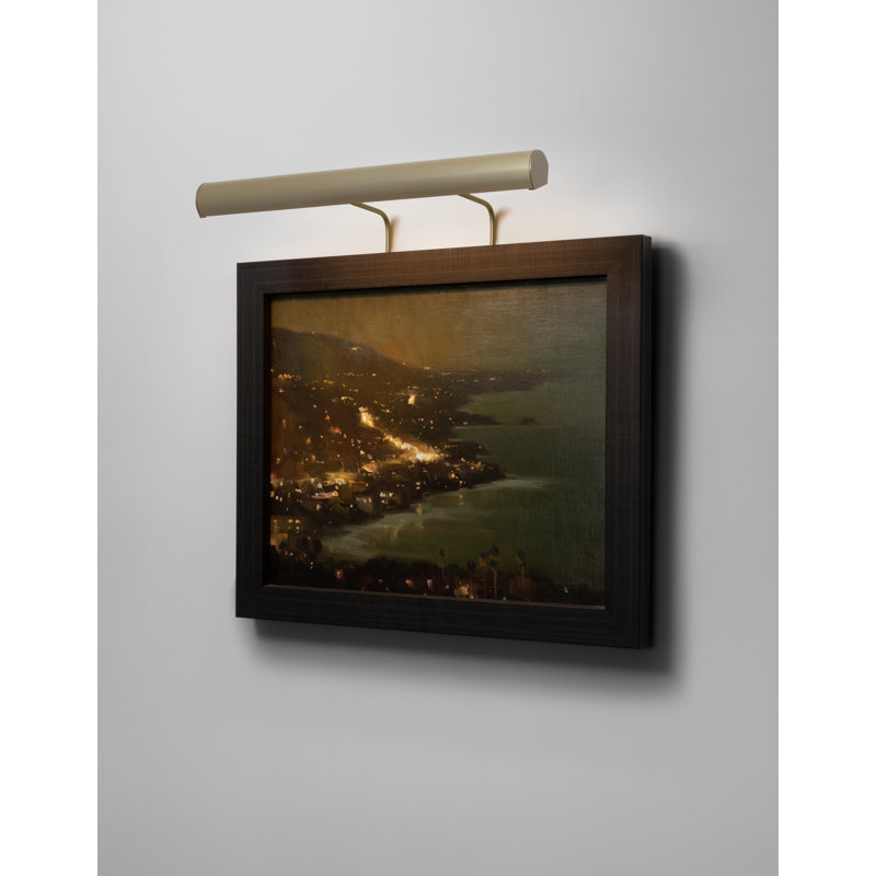 ArtLight Hardwired LED Wall Mounted Picture Light, Brushed Brass, 1.88" H x 48" W x 8" D, 3000K