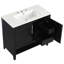 Meuble-lavabo multifonctionnel avec portes et tiroirs 36 po avec lavabo 36 po