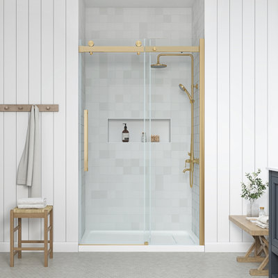 OVE Decors Bel Soft Close 2-Piece 32" x 48" x 81" Base/Door Rectangular Alcove Shower Kit