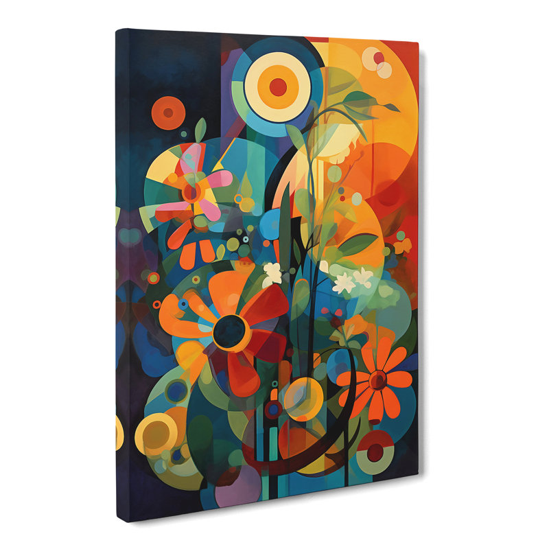 Weisser Flowers Constructivism Vol.2 - Wrapped Canvas, 50cm H x 35cm W x 3cm D