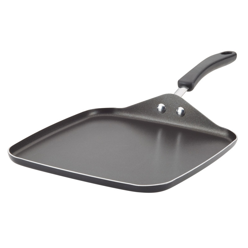 Farberware Cookstart DiamondMax Nonstick Square Griddle, 11 Inch, Black