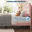 Upholstered Platform Bed Frame with Headboard, MDF & Wooden Slat Support, Noise-Free, Easy Assembly, No Box Spring Needed, Beige White, Black, Pink, Available in Twin XL, Full, Queen, King-708778179-708778180