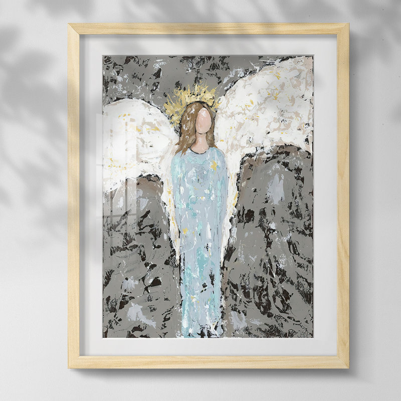 Shuffle I, reproduction d'art encadrée, Papier encadré naturel, Blanc