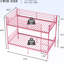 Lit superposé simple en métal au-dessus de rose avec garde-corps élevé, fonctionnalité silencieuse et divisée, espace de rangement, structure en fer de qualité, surface d'usure, conception pour la décoration de chambre à coucher-130847290
