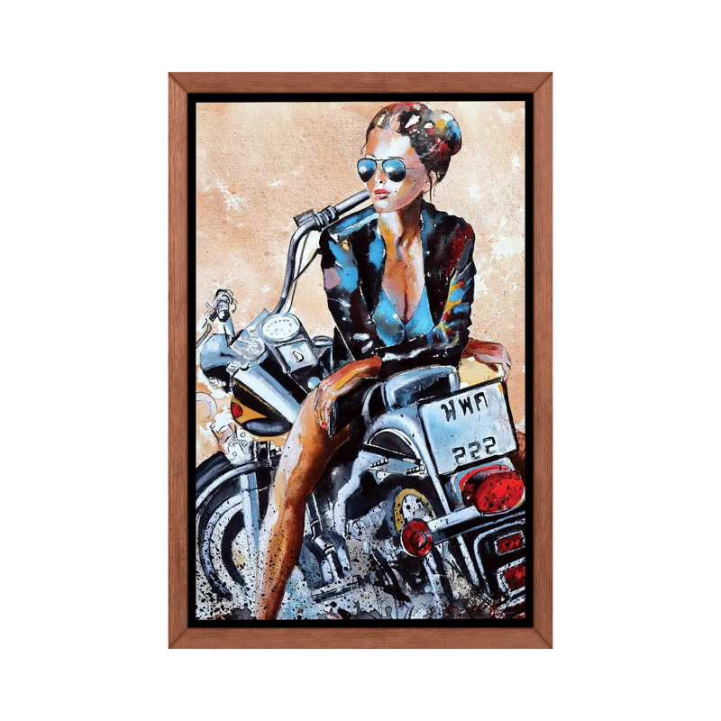 " Let's Do It " by Donatella Marraoni, Classic Wood Frame, 18" H x 26" W x 1.5" D
