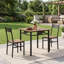 Ensemble table et chaises pour 2 personnes – Table de cuisine carrée compacte 3 pièces-1632173461-1632173464