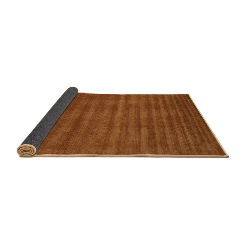 Tapis brun contemporain, Rond 4 pi