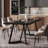 71'' Large Rectangular Dining Table for 6-8 – Black