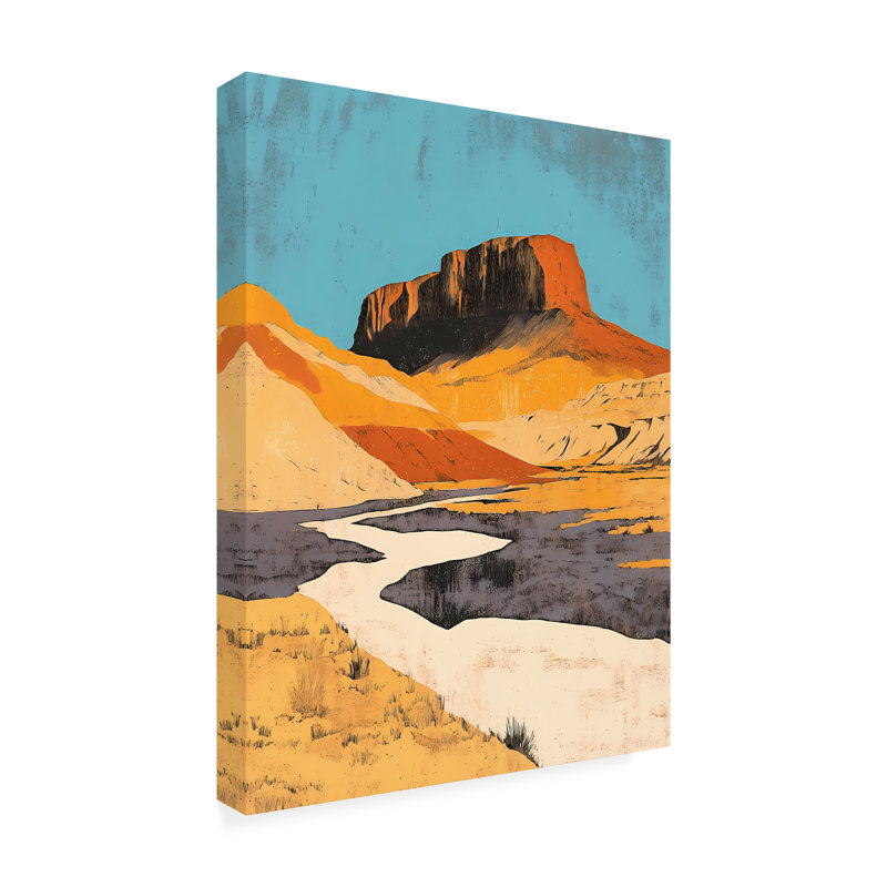 Art mural sur toile tendue - "Wall Pass I" de Walker Noble pour décoration de salon, de chambre à coucher ou de bureau - 14 x 19