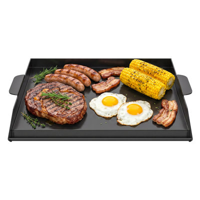 23" x 16" Universal Cast Iron Griddle for Gas Grill, Stove Top Griddle Gas Grill Griddle Insert