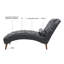 60" Tufted Upholstered Chaise Lounge with Rolled Pillow-123039656