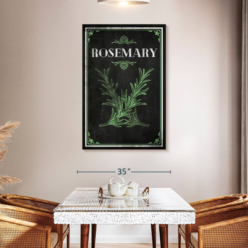 Fresh Rosemary, 48" H x 32" W