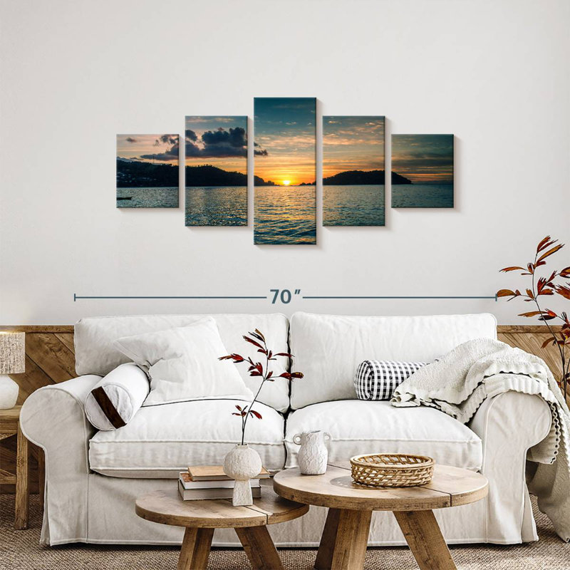 Cumberland Bay Sunset, 24" H x 55" W