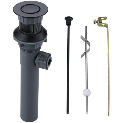 Lift Rod Bathroom Sink Drain with Overflow
