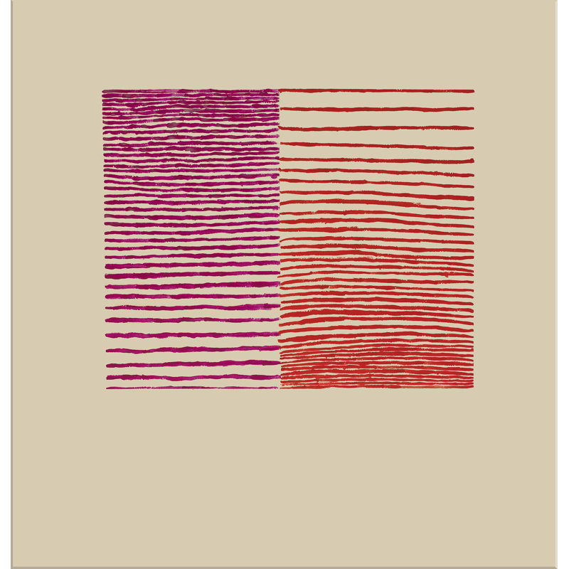 «Red Magenta Ripples» par Evan Taylor - peinture sur toile tendue