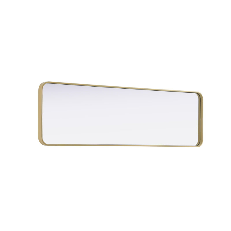 Erath Contour Metal Mirror, Brass, 60" x 18"