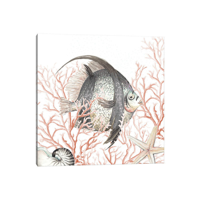 Ocean Fish On Coral by Patricia Pinto - Gallery-Wrapped Canvas Giclée on Canvas, No Frame