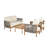 Harrill Outdoor 4-Piece Conversation Set With Cushions-1872693619