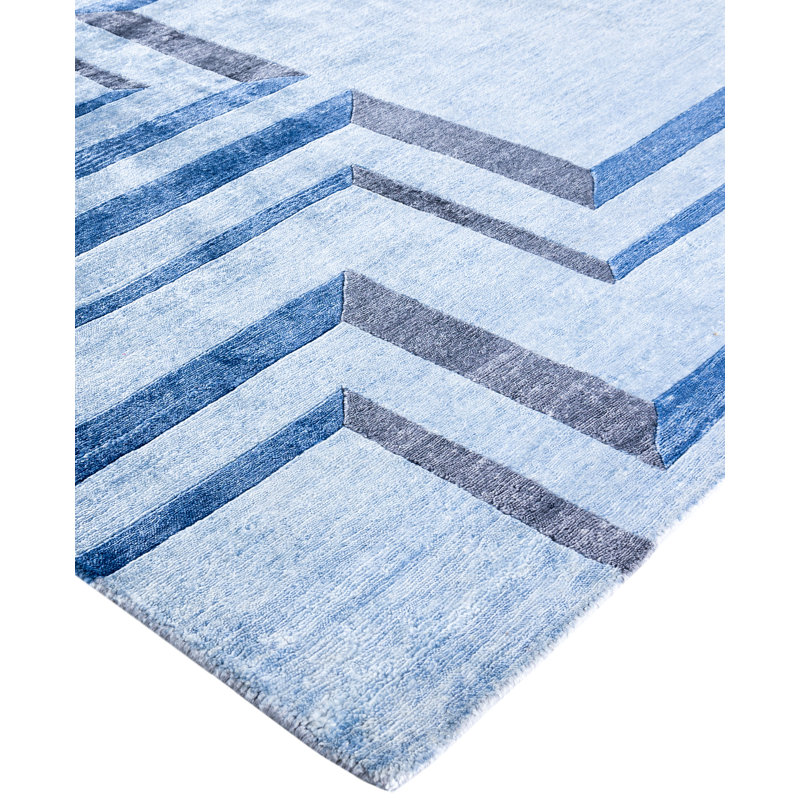 Overdyed One-of-a-Kind Rectangle 8'2" X 10' Hand Knotted Area Rug