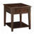 Wingler Transitional 1-Drawer End Table with Bottom Shelf in Walnut
