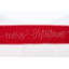 Vickerman 4" Red Embroidered Rope Merry Christmas On Canvas Ribbon.