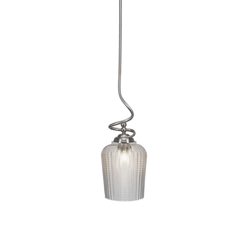 Capri Stem Hung Pendant, Brushed Nickel