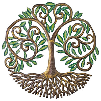 Petit arbre aux boucles peintes