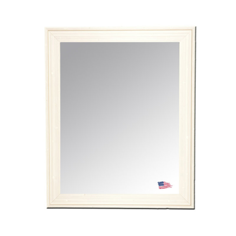 Miroir décoratif d'Ukiah, Blanc, H 45,75 po x l 39,75 po