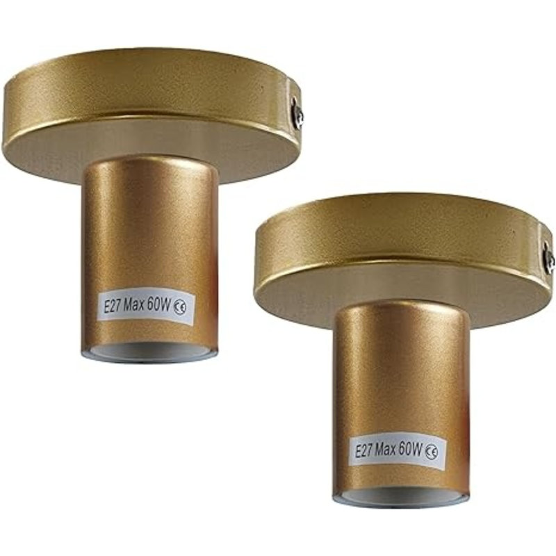 Semi Flush Mount, Glittering Gold