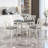 Farmhouse 48 Inch Round Dining Table With Wooden Top - Rustic Kitchen & Dining Room Centerpiece
