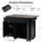 53.5''Farmhouse Kitchen Island With Power Outlet, Kitchen Storage Island With Drop Leaf, Spice Rack And Drawer, Rolling Kitchen Cart On Wheels, For Home, Kitchen And Dining Room-1384915324