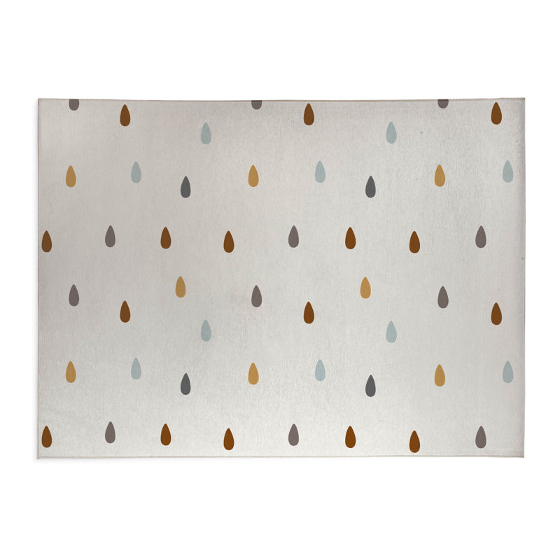 Dino Drops Kids Play Mat, Rectangle 3' x 5'