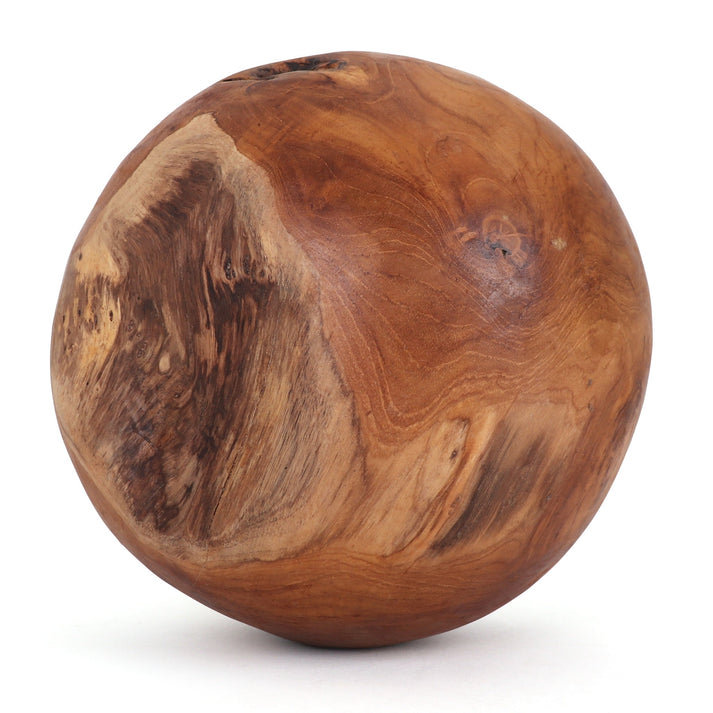 Atrell Handmade Decorative Teak Ball 10"