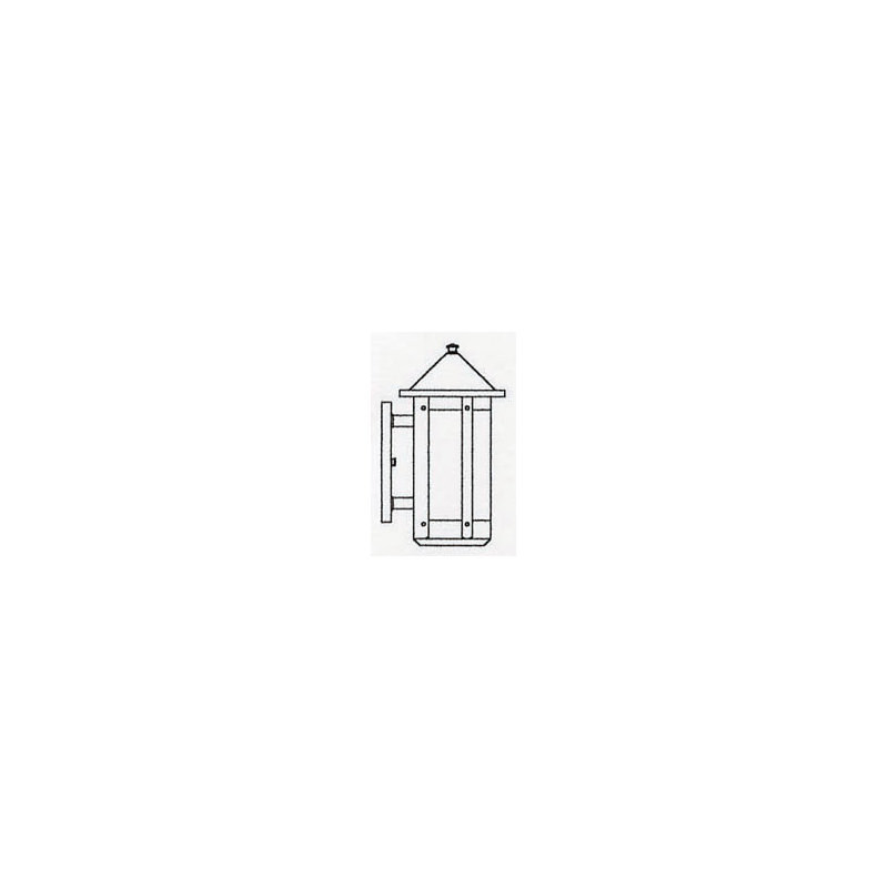 Berkeley Outdoor Wall Lantern, Antique Copper, 13.5" H x 7" W x 8.25" D, Gold White Iridescent