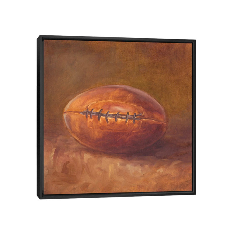 «Rustic Sports IV», reproduction d'art sur toile, H 37 po x l 37 po x P 1,5 po, Toile avec cadre noir, Pas de tapis