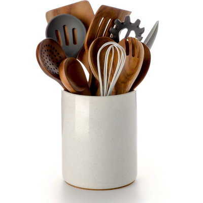 Ceramic Cylinder Utensil Crock