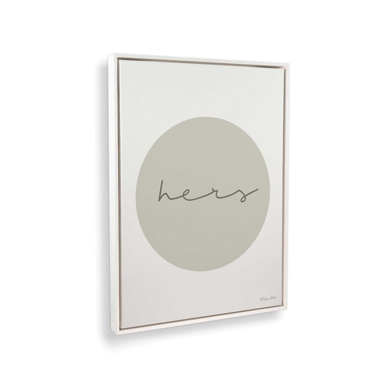 «Her Circle» par Susan Ball, reproduction d'art, Toile avec cadre, L 18 po x H 24 po, Blanc