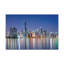 «Miami Night Skyline», toile d'art à couper le souffle, paysage urbain époustouflant-1560756014